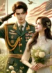 DALL·E 2024-08-04 16.41.40 – A romantic scene based on the theme ‘Xin Chào Thiếu Tướng Đại Nhân’ (Hello, Major General), featuring a strong and confident military man and a beauti