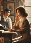 DALL·E 2024-08-09 22.43.20 – A heartwarming and emotional scene based on the theme ‘Mình Yêu Nhau Lại Từ Đầu Được Không Em’ (Can We Fall in Love Again), featuring a young woman, A
