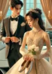 DALL·E 2024-08-05 22.03.02 – A heartwarming and luxurious scene based on the theme ‘Muôn Vàn Cưng Chiều’ (Endless Pampering), featuring a young woman named Trần Uyển Ước and a you