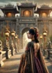 DALL·E 2024-08-08 22.02.38 – A dramatic and elegant scene based on the theme ‘Mưu Kế Cung Phi,’ featuring a strong and beautiful young woman, a consort in the imperial harem, stan