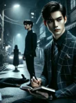 DALL·E 2024-08-08 22.15.53 – A dark and suspenseful scene based on the theme ‘Mưu Sát’ (Murder), featuring a sharp and intelligent detective and a suspicious figure or victim in a