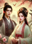 DALL·E 2024-11-25 22.42.59 – An artistic depiction of a classical Chinese romance novel cover set in the Ming or Qing dynasty. The scene includes a young elegant couple_ a high-ra